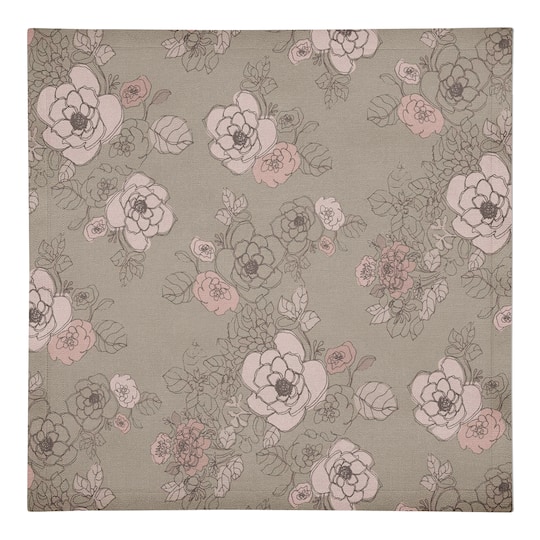 Intricate Floral Cotton Twill Napkin